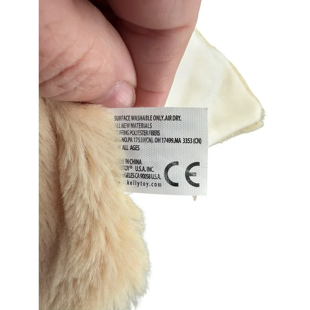 Kellytoy Hedgehog Porcupine Lovey Plush Security Blanket Beige Baby‎ Rattle Toy